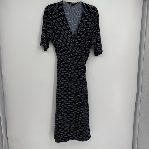 41 Hawthorn Kaitlyn Woman’s Plus Size 2X Navy Midi A Line Fit /Flare dress - Picture 11 of 11